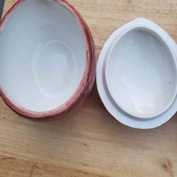 Vietri Made in Italy Hand Painted Sugar/Trinket Box Lidded Bowl Set of 2 - Picture 6 of 10